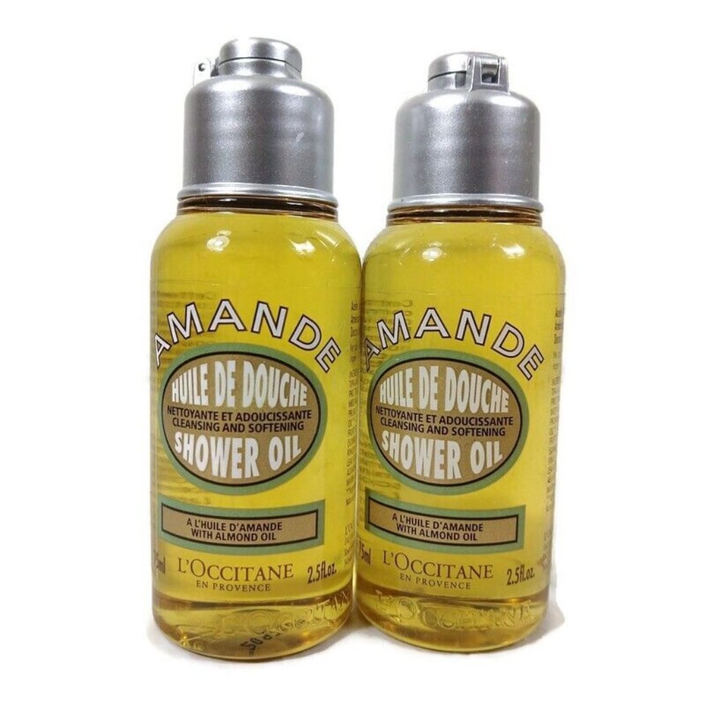 L'Occitane  Almond Shower Oil Body Cleanser Wash 2.5oz/75ml New